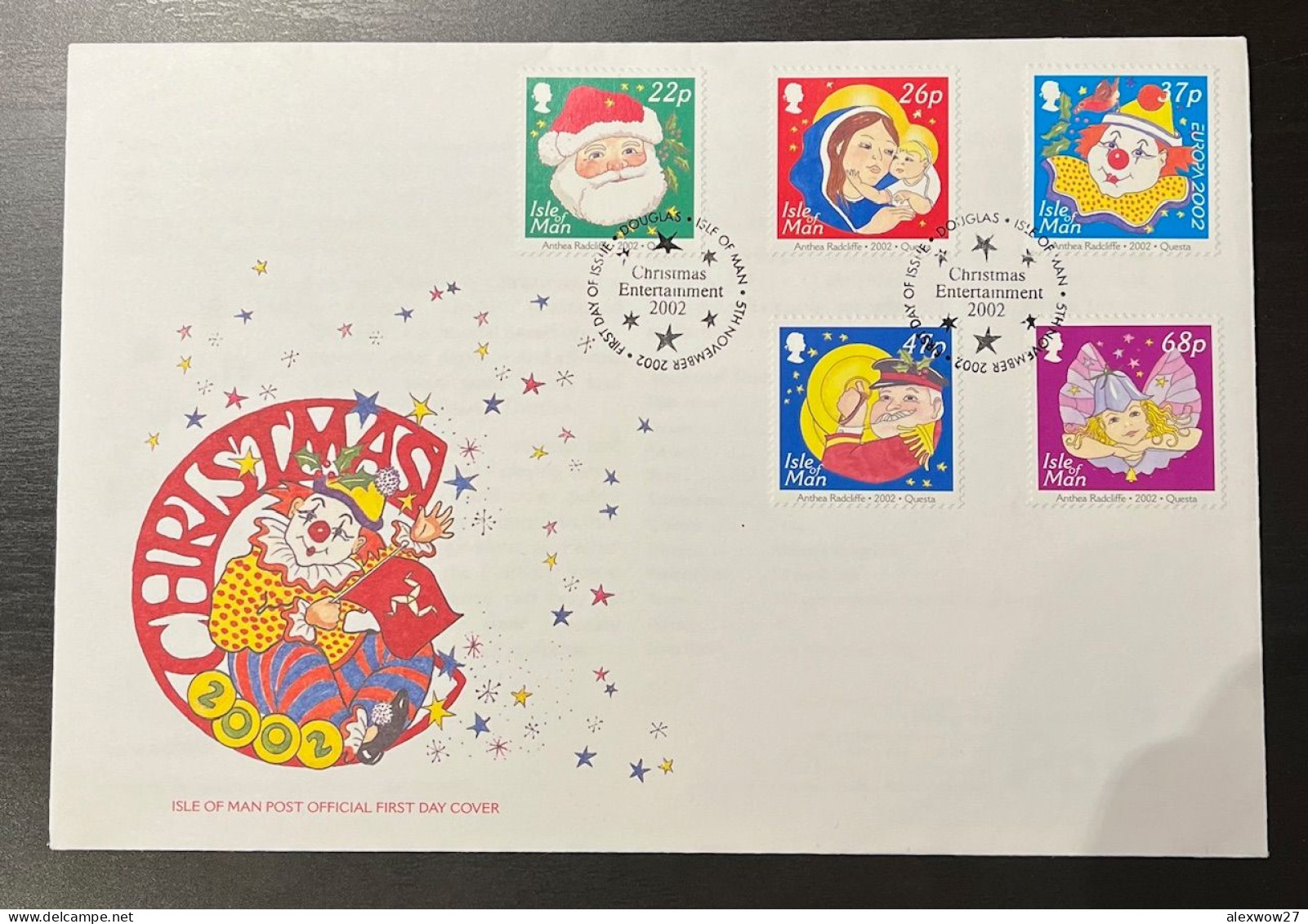 Isole Di MAN 2002 Europa Cept " Natale " FDC - 1992