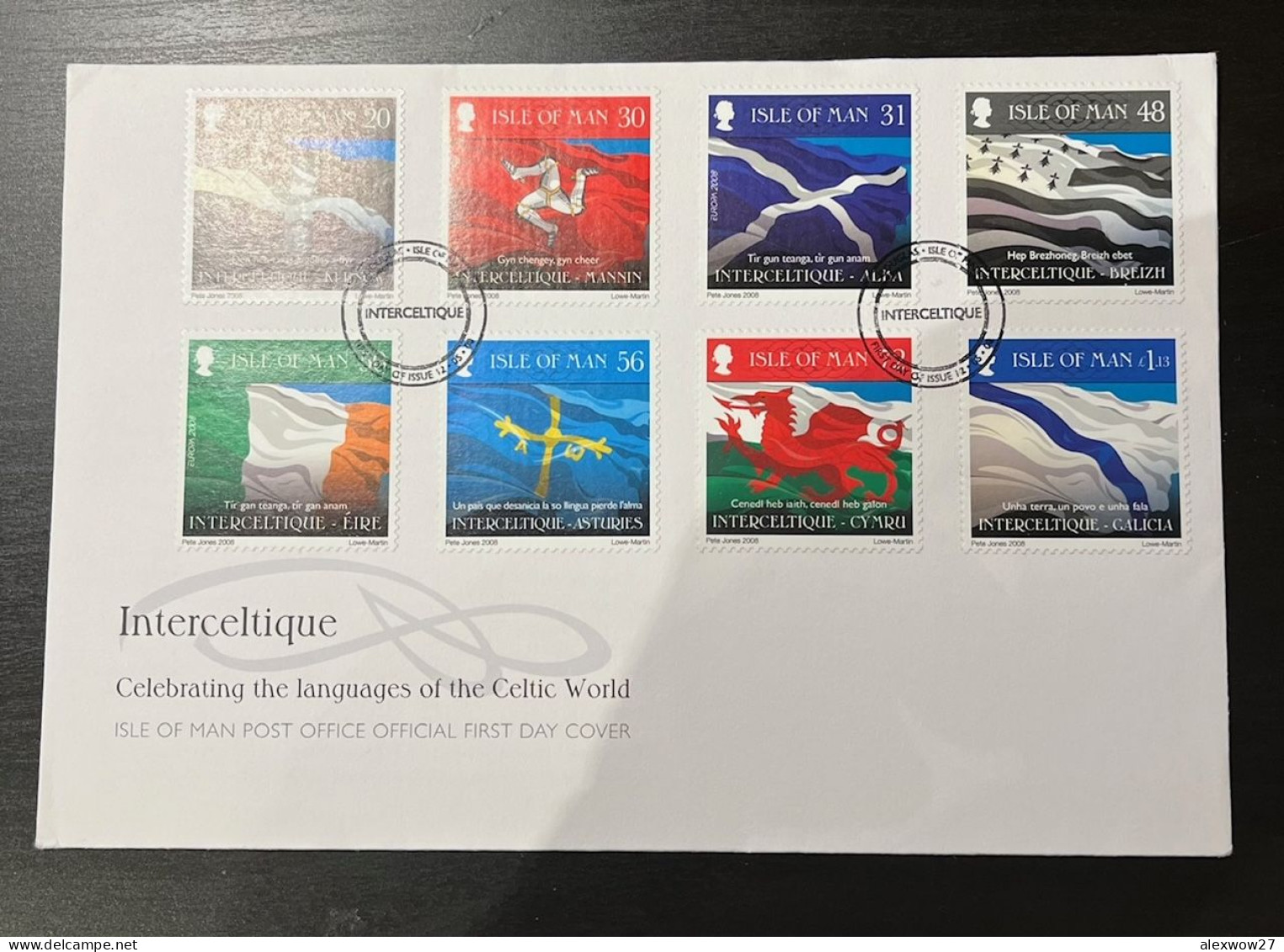 Isole Di MAN 2008 Europa Cept " Interceltique " FDC - 1992