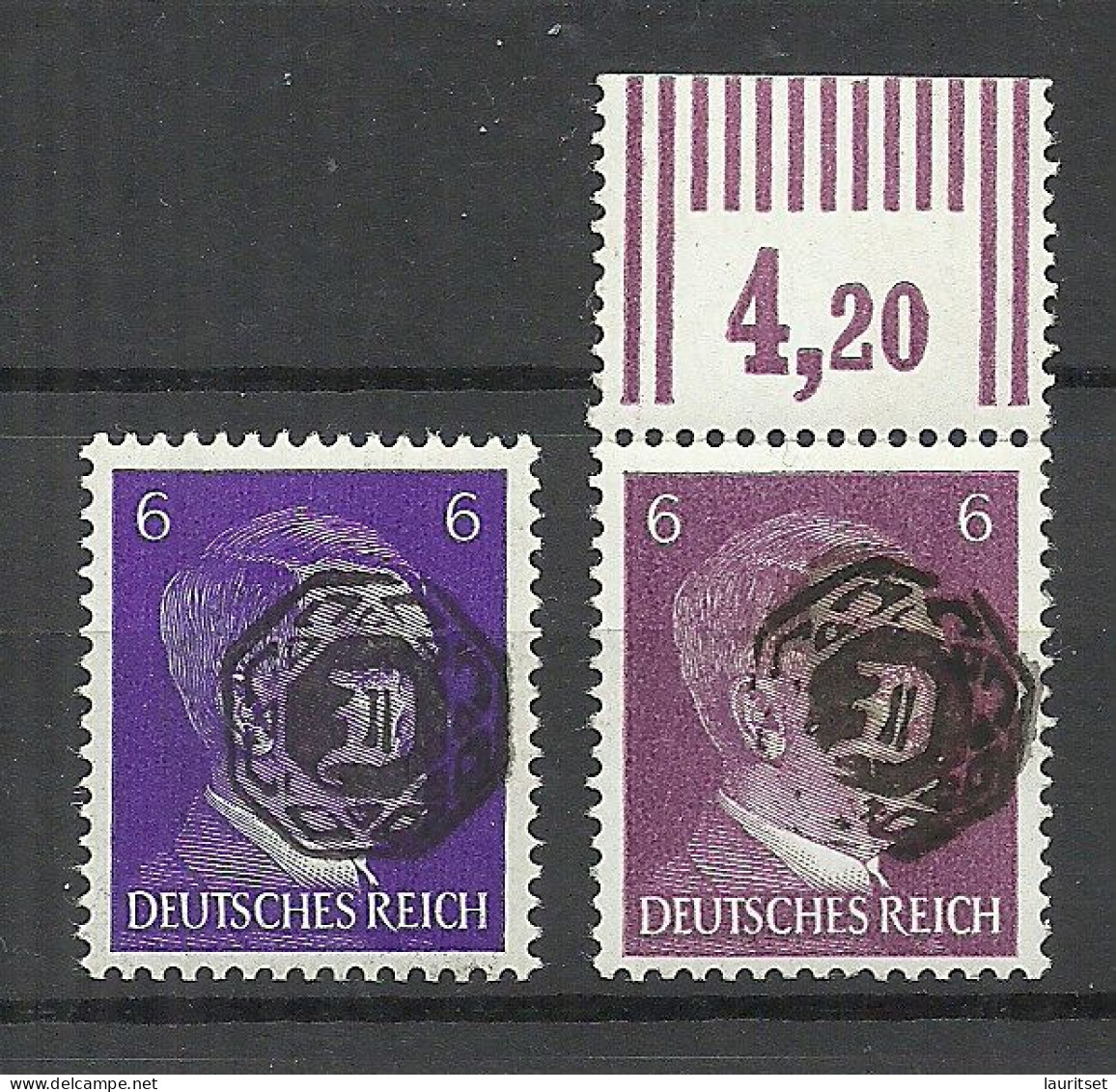 Germany Deutschland Lokalausgabe 1945 LÖBAU Michel 7 MNH, 2 Töne/color Chades - Mint