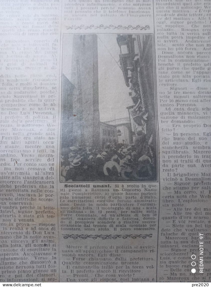 DOMENICA DEL CORRIERE 1921 RAVENNA SETTIMO MILANESE CORSANICO MASSAROSA CARRE’ PARUZZARO BERTESINA TRIVERO MARTIGNANA PO - Informatique