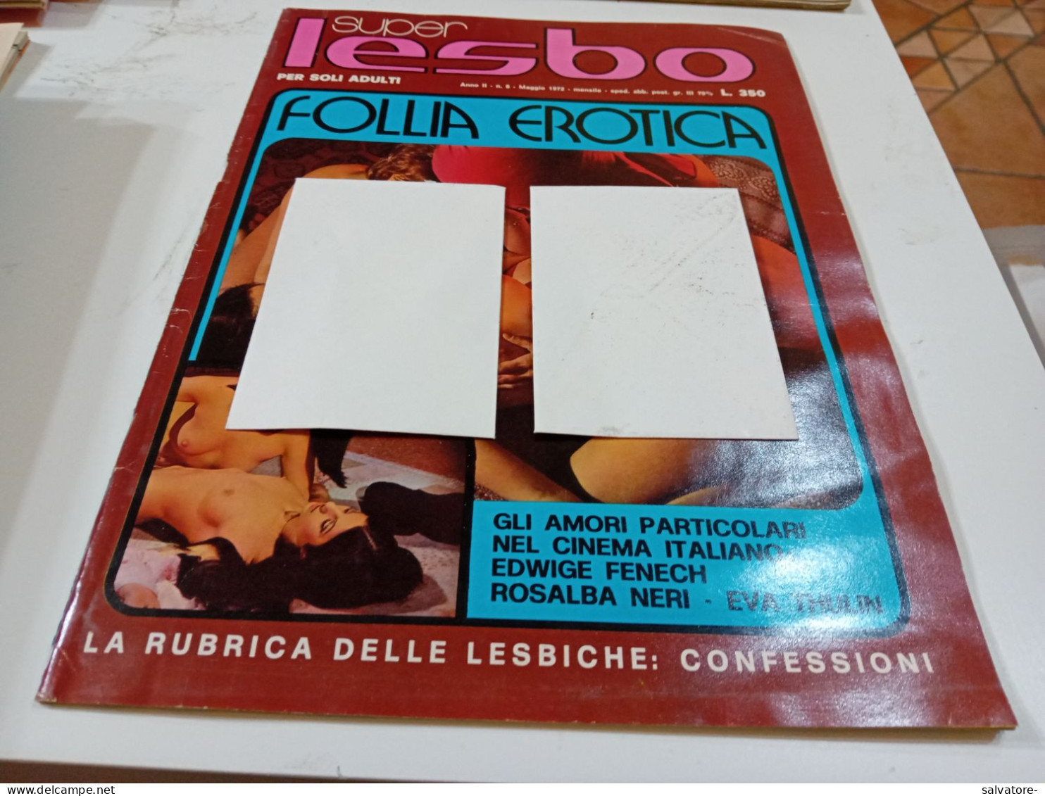 RIVISTA SUPER LESBO- ANNO 2- NUMERO 6- MAGGIO 1972 - Lifestyle