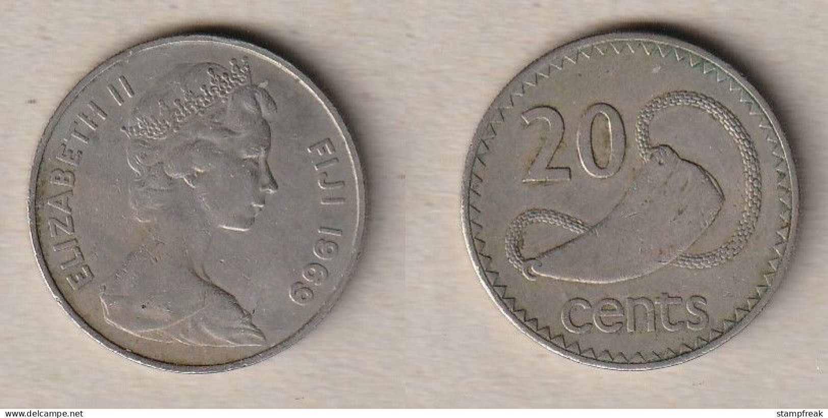 00636) Fiji, 20 Cents 1969 - Fidji