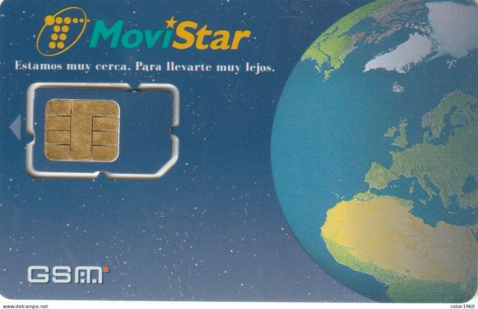 ESPAÑA. GSMT-027. (SIM). MoviStar - GLOBO TERRAQUEO. REVERSO 909. (660) - Telefonica