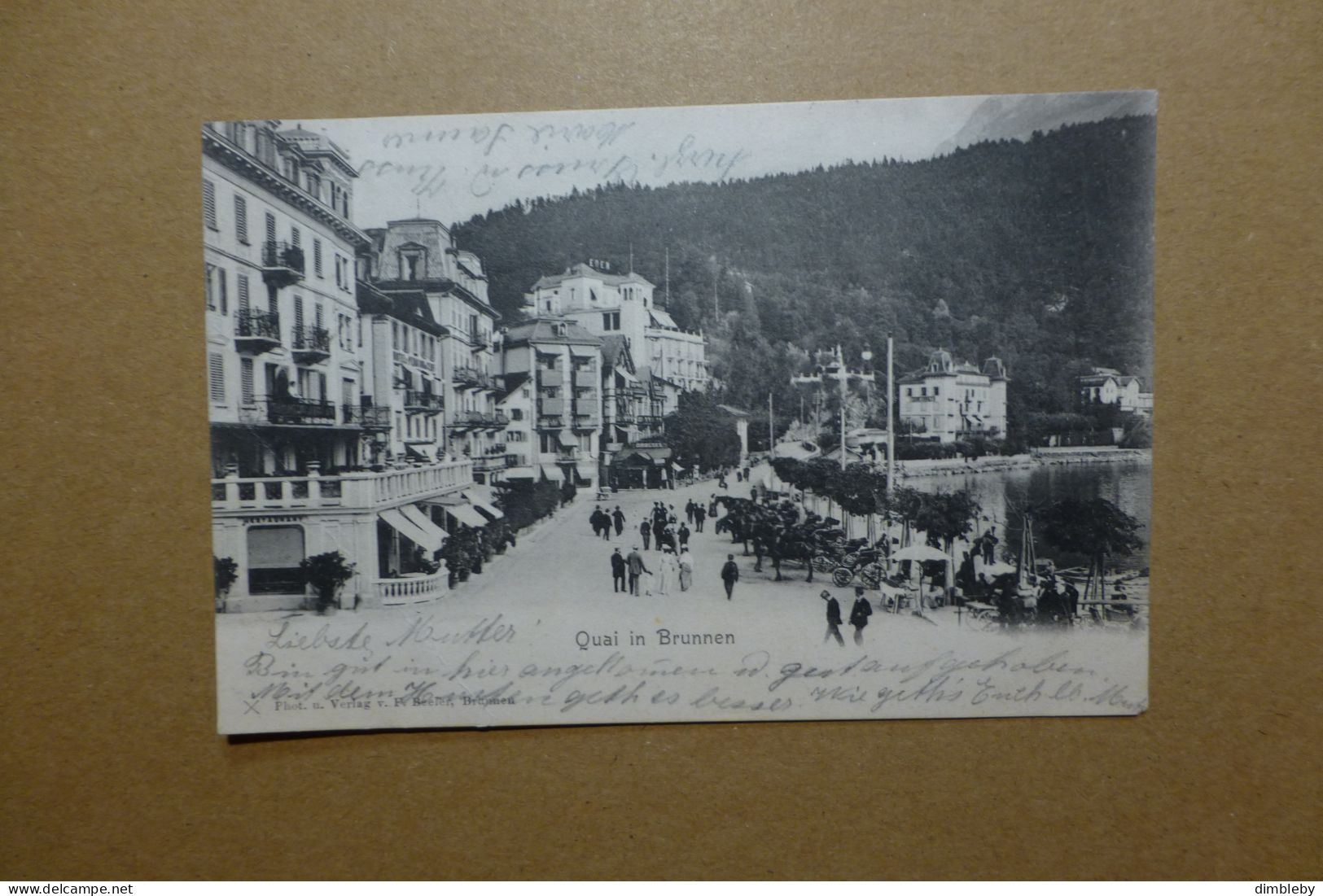 Quai In Brunnen  1904 (9862) Leichter Knick - Ingenbohl