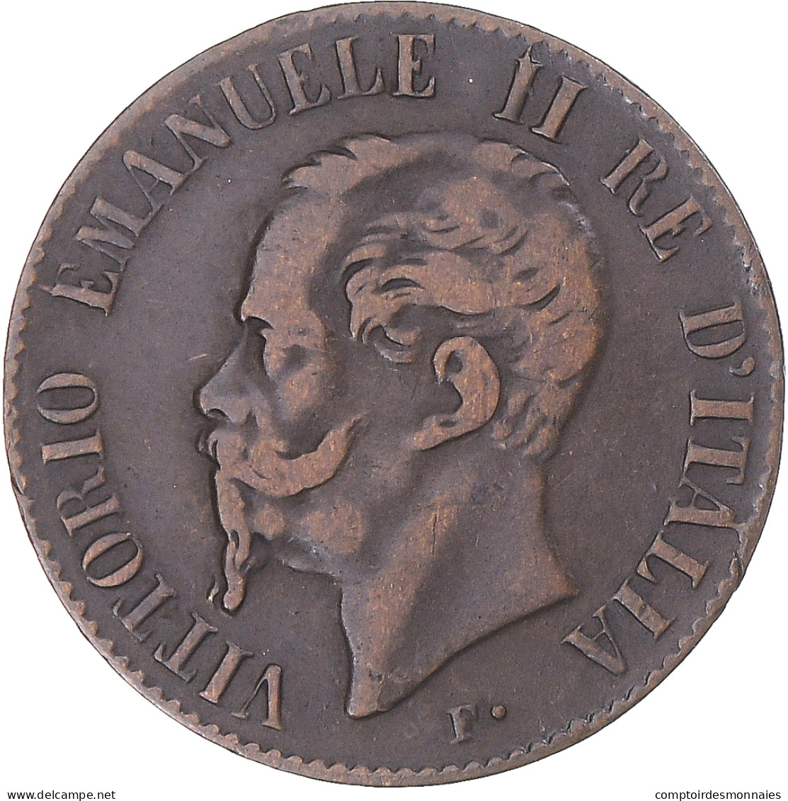 Monnaie, Italie, Vittorio Emanuele II, Centesimo, 1867, Milan, TB+, Cuivre - 1900-1946 : Victor Emmanuel III & Umberto II