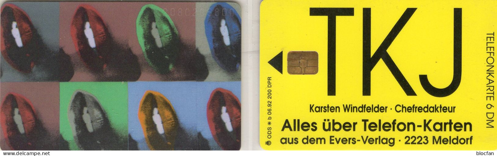 TKJ Journal Für TK N *b 06/1992 200Ex(O112) ** 50€ Visitenkarte Windfelder Redakteur Alles über TC VIP Phonecard Germany - V-Series : VIP Et Cartes De Visite