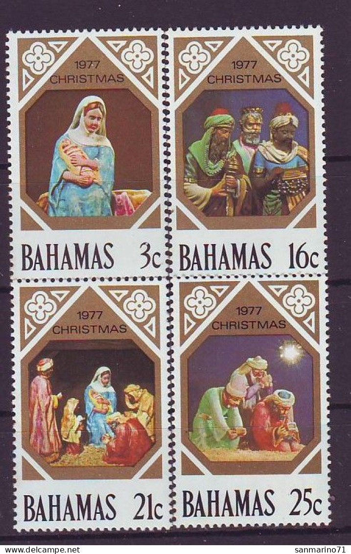 BAHAMAS 424-427,unused,(**) Christmas 1977 - Bahamas (1973-...)