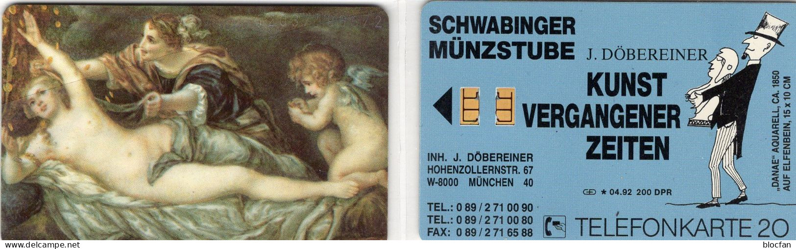 Kunst Im Museum TK N *04/1992 200Expl.(K846) ** 75€ Visiten-Karte Schwabinger Münzstube München TC VIP Phonecard Germany - V-Series : VIP & Visiting Cards