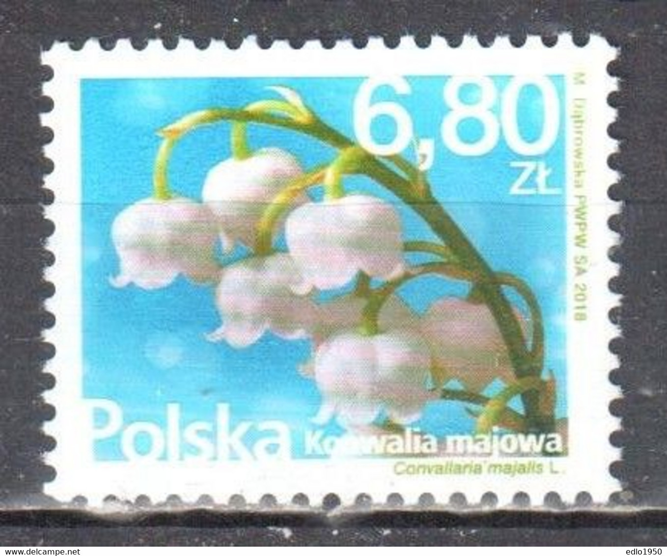 Poland  2018 - Flowers And Fruits - Mi.4989 - MNH (**) - Nuevos