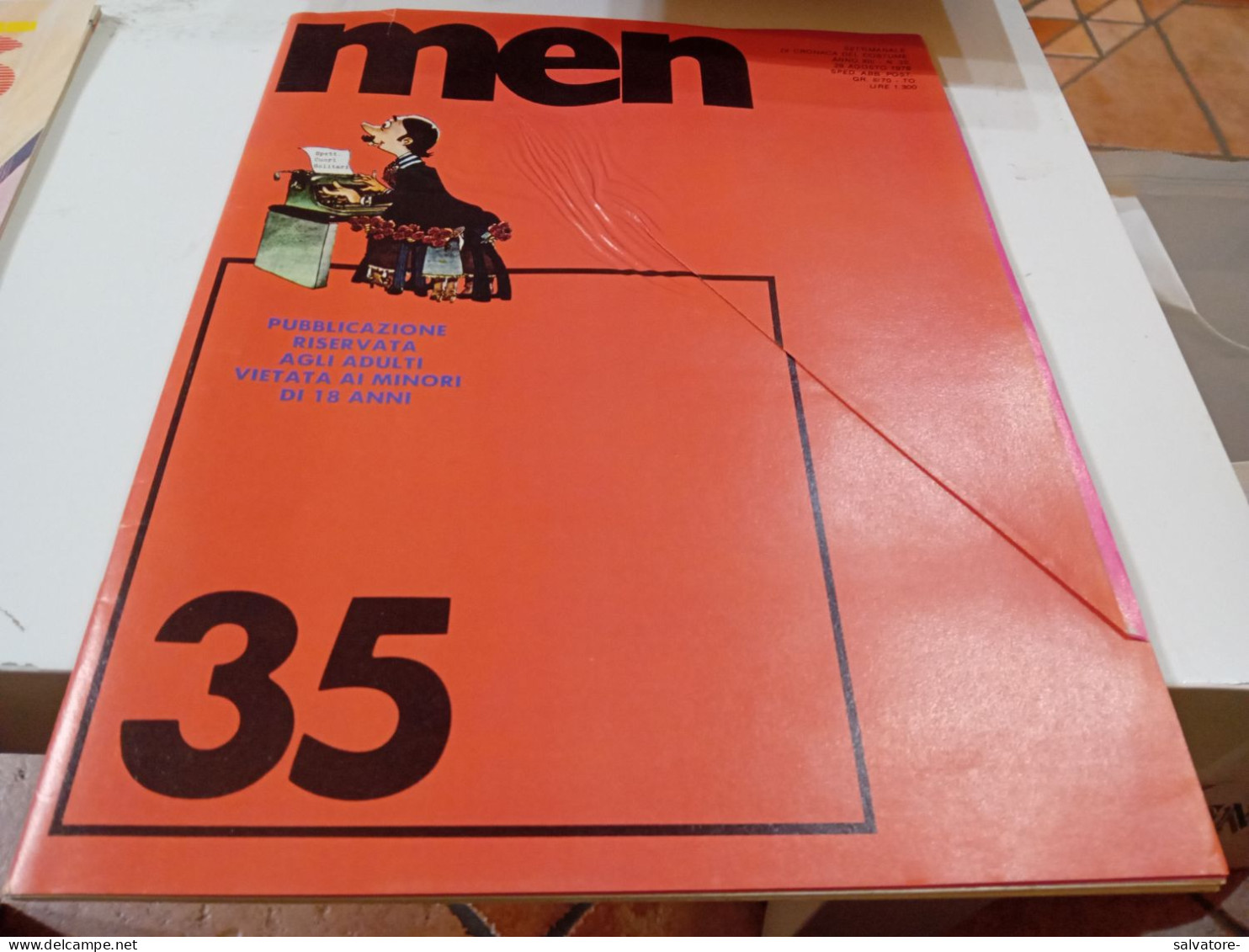 RIVISTA SEX MEN NUMERO  35- ANNO XIII- 28 AGOSTO 1978 - Lifestyle