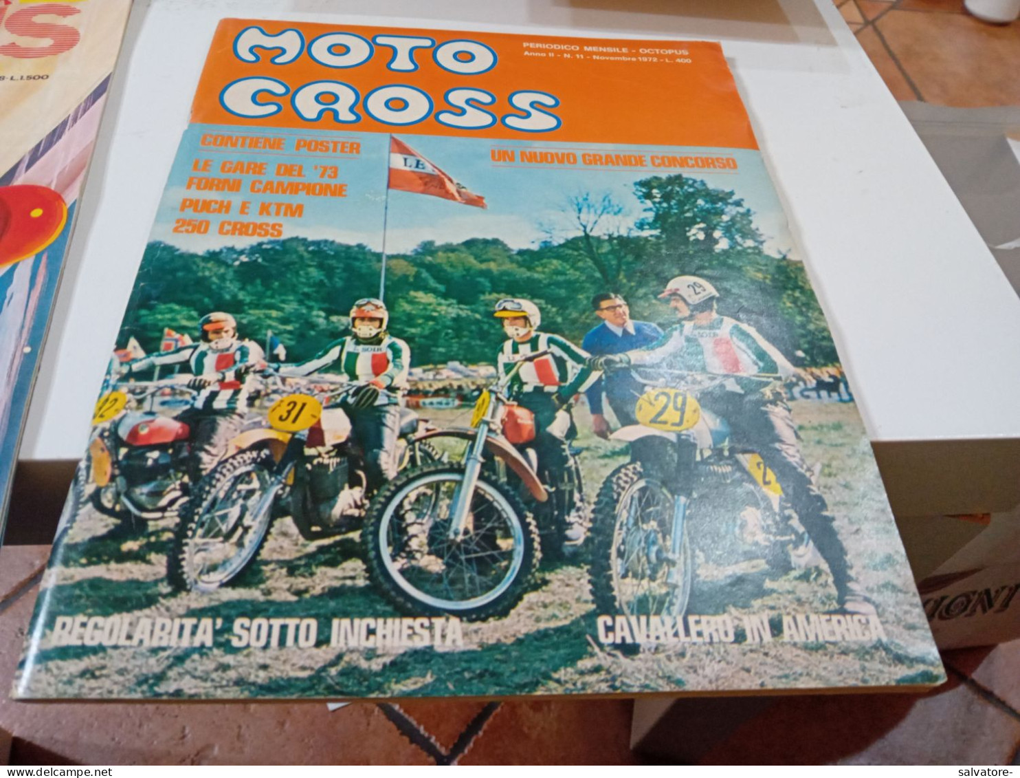 RIVISTA MOTOCROSS- PERIODICO MENSILE OCTOPUS- ANNO 2- NUMERO 11- NOVEMBRE 1972 - Engines