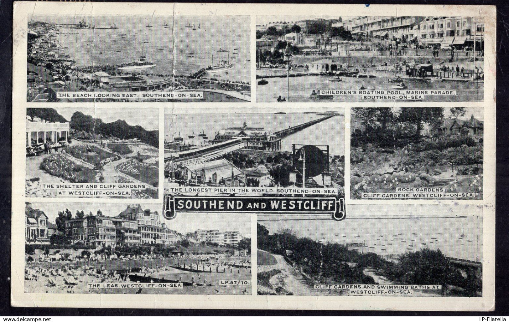 England - 1957 - Southend And Westcliff - Landmarks And Panoramics - Southend, Westcliff & Leigh