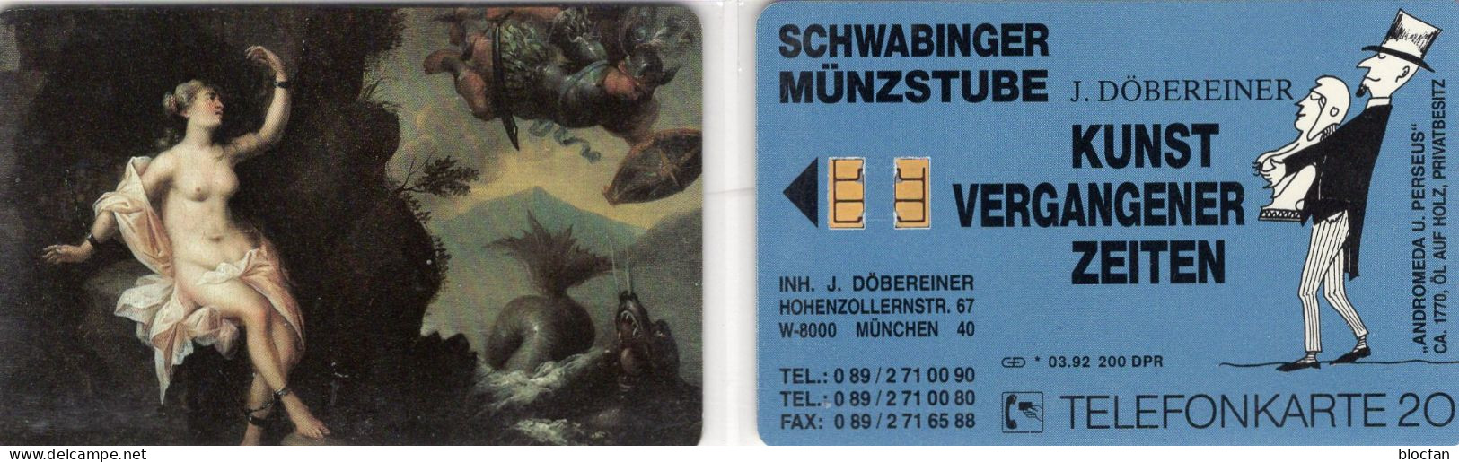 Kunst Aus Museum TK N *03/1992 200Expl.(K896) ** 60€ Visitenkarte Schwabinger Münzstube München TC VIP Phonecard Germany - V-Series: VIP-und Visitenkartenserie