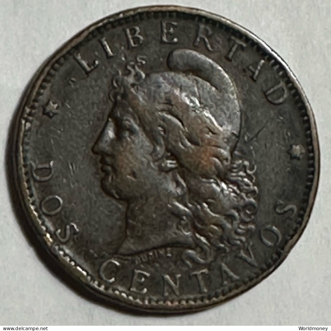 Argentina 2 Centavos 1891 - Argentine