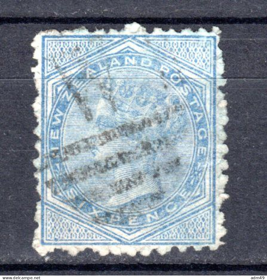 NEUSEELAND, 1874 Freimarke Königin Victoria, Gestempelt - Gebraucht