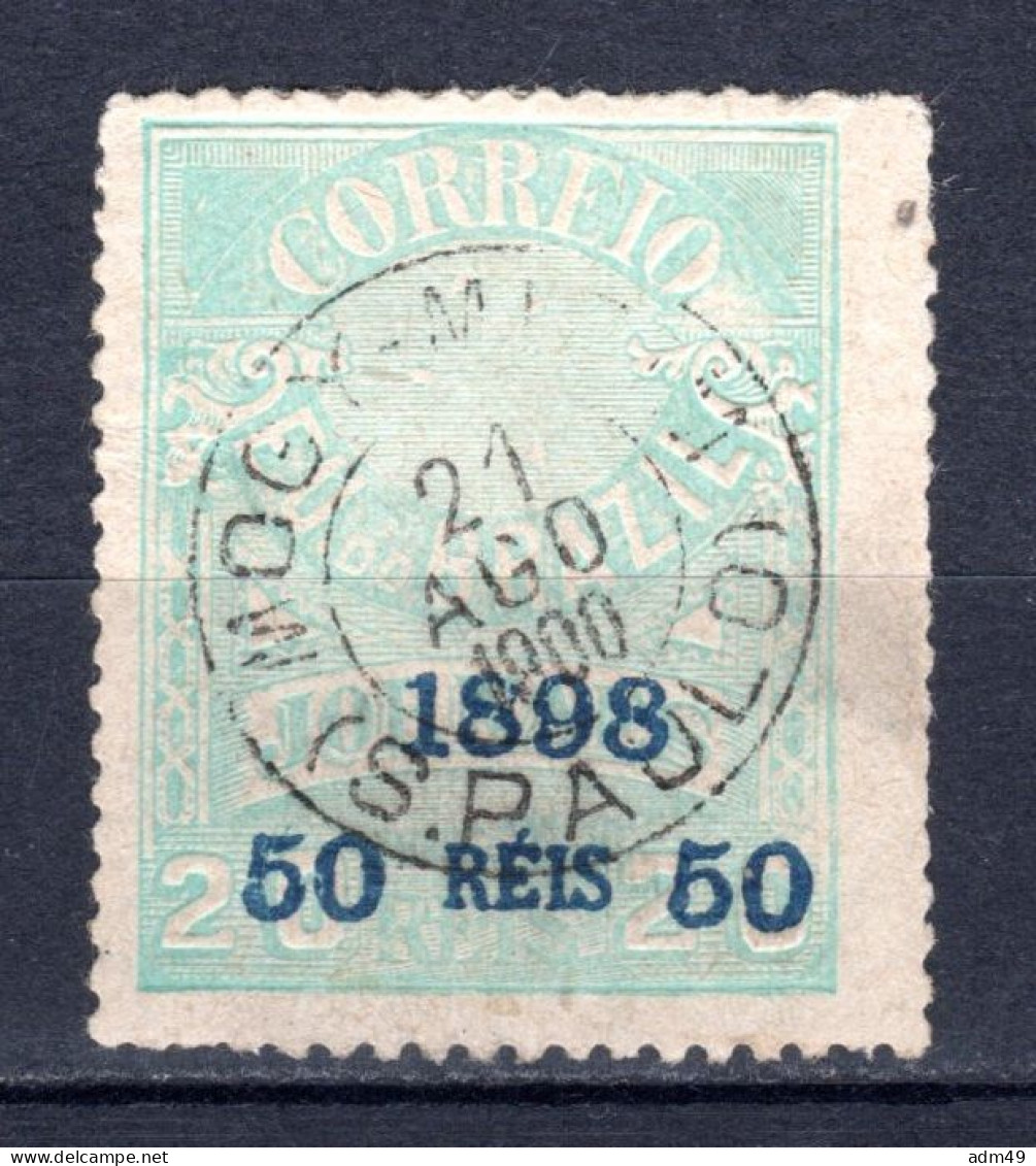 BRASILIEN, 1898 Aufdruck 50 Reis Auf 20 Reis, Gestempelt - Usati