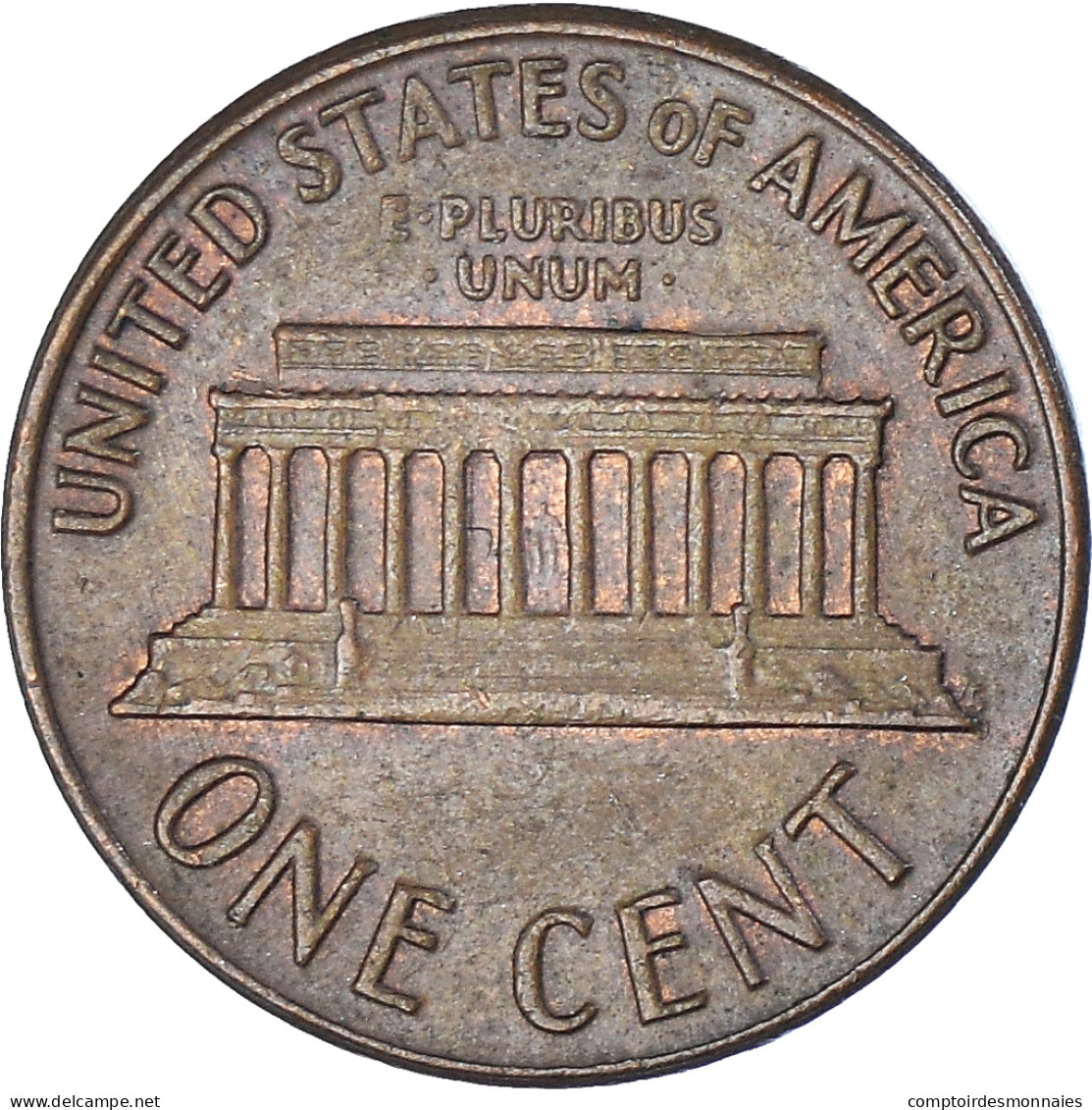 Monnaie, États-Unis, Lincoln Cent, Cent, 1972, U.S. Mint, Denver, TTB, Laiton - 1959-…: Lincoln, Memorial Reverse