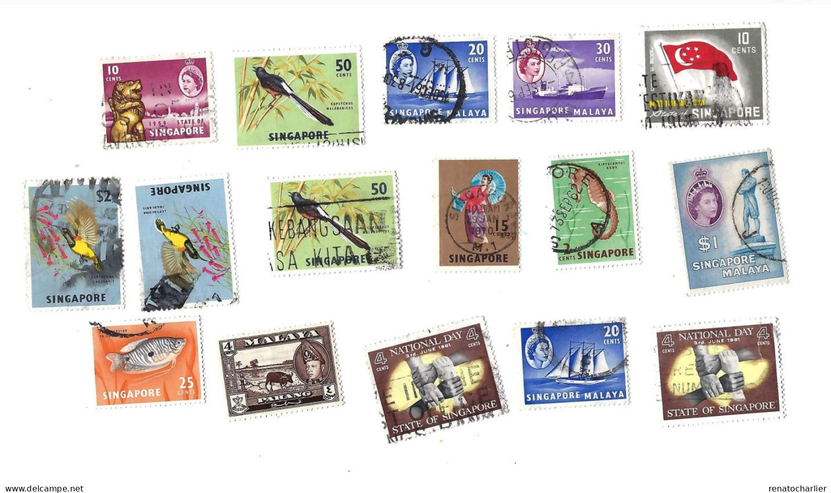 Collection De 28 Timbres Oblitérés. - Malaysia (1964-...)