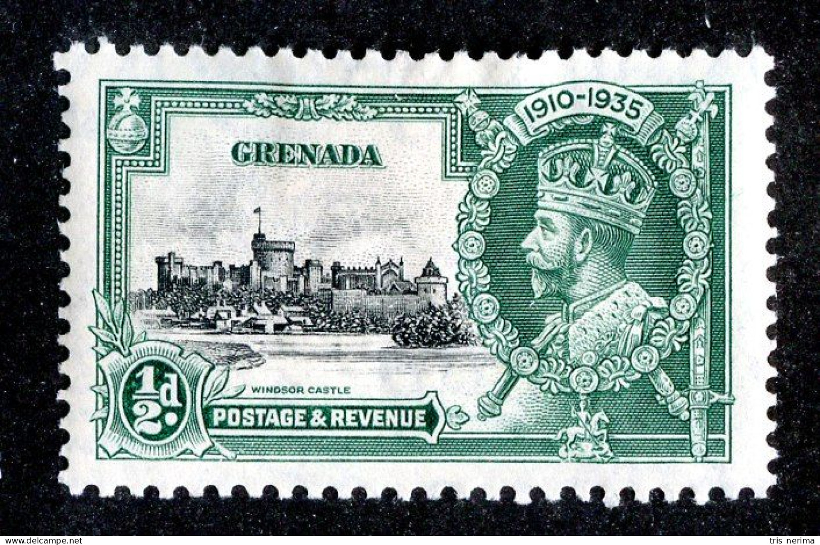 ( 158-Jub )  1935 Scott #124 M* (offers Welcome) - Grenada (...-1974)