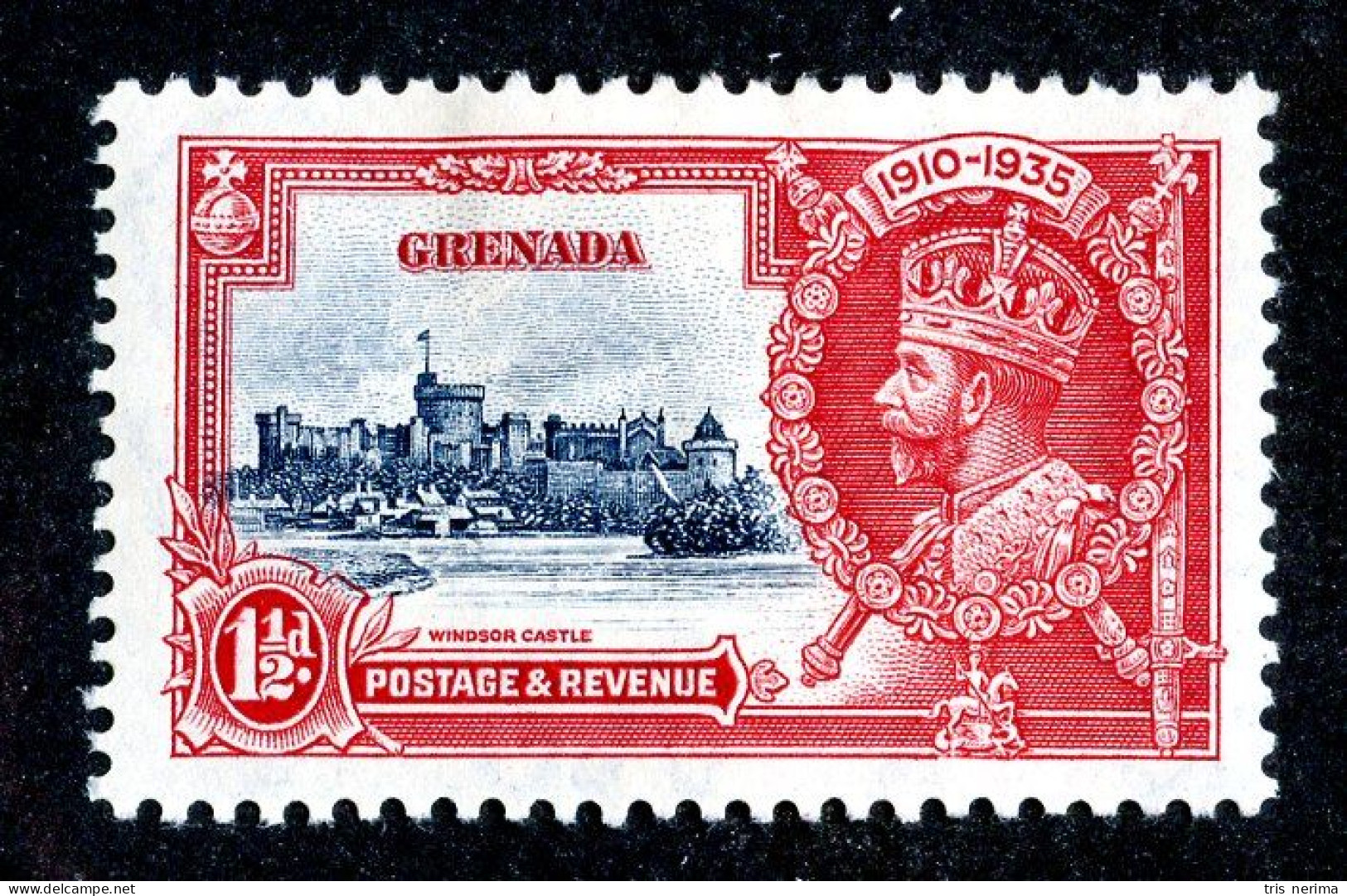 ( 162-Jub )  1935 Scott #126 M* (offers Welcome) - Grenada (...-1974)