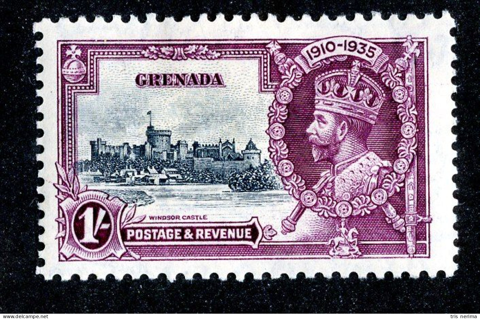 ( 163-Jub )  1935 Scott #127 M* (offers Welcome) - Grenada (...-1974)