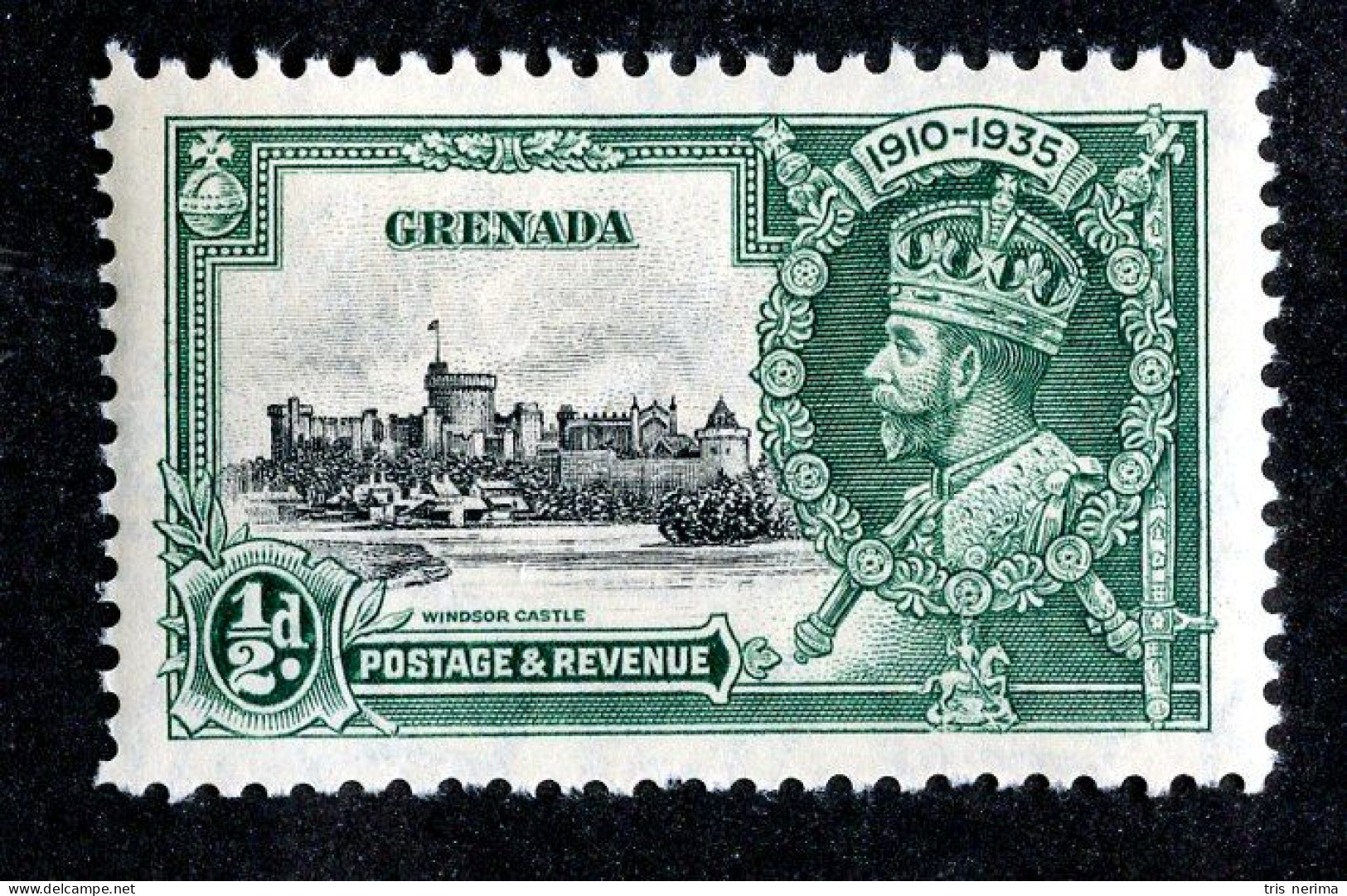 ( 165-Jub )  1935 Scott #124 Mnh** (offers Welcome) - Grenada (...-1974)