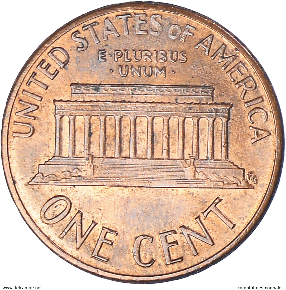 Monnaie, États-Unis, Lincoln Cent, Cent, 1989, U.S. Mint, Philadelphie, TTB - 1959-…: Lincoln, Memorial Reverse