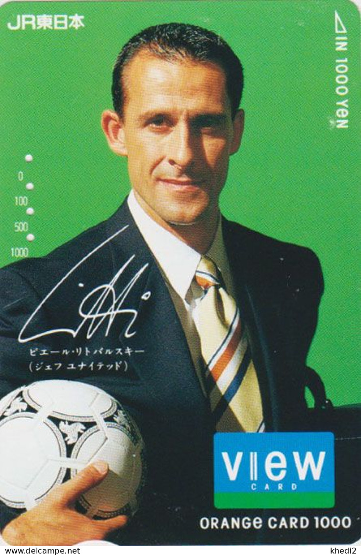 RARE Carte Orange JAPON 1994 - Sport FOOTBALL - PERRE LITTBARSKI LITTY / Germany - Soccer JAPAN JR Card  1402 - Sport