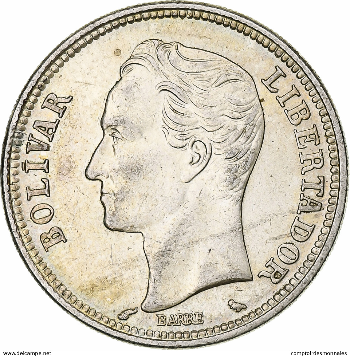 Monnaie, Venezuela, 2 Bolivares, 1960, SUP, Argent, KM:A37 - Venezuela