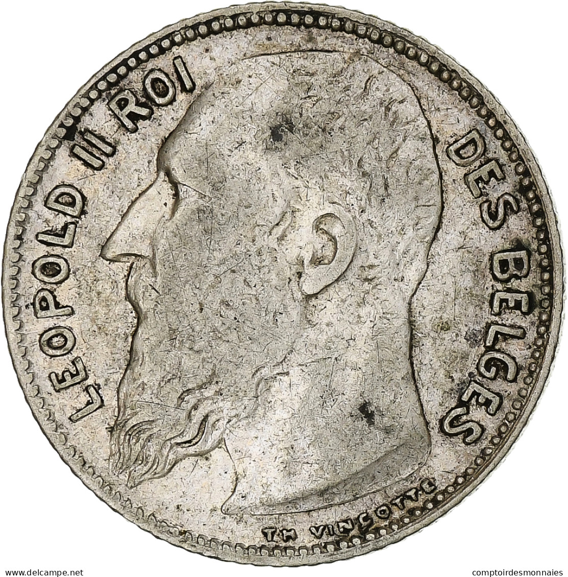 Monnaie, Belgique, Franc, 1909, TB, Argent, KM:57.1 - 1 Franc