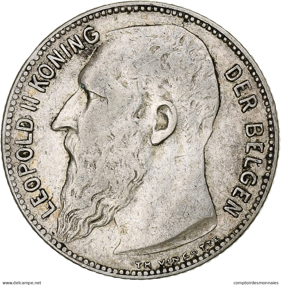 Monnaie, Belgique, Leopold II, Franc, 1909, TB, Argent, KM:57.1 - 1 Franc