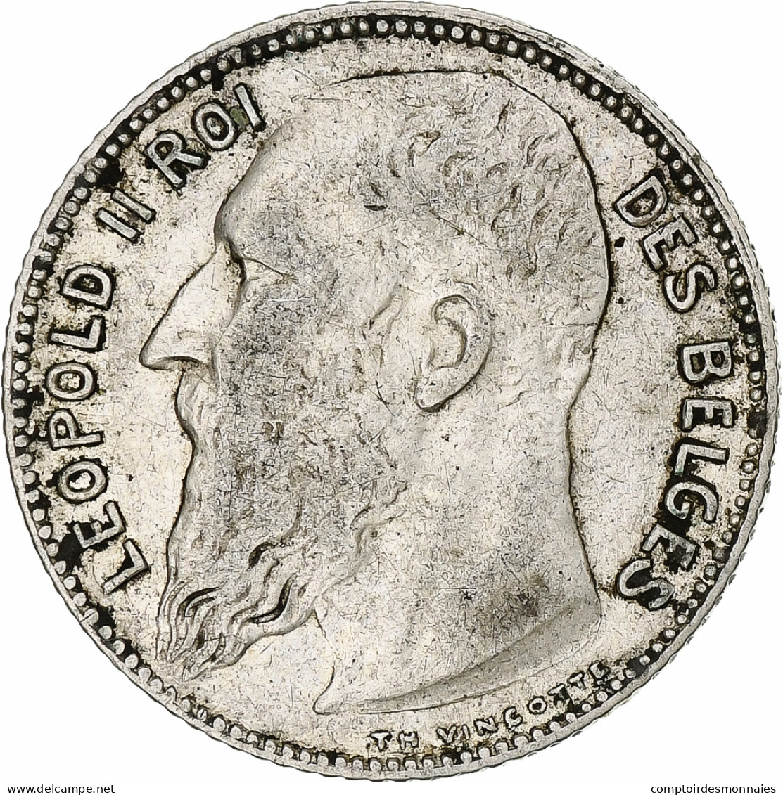 Monnaie, Belgique, Franc, 1909, Legende En Francais, TB, Argent, KM:56.1 - 1 Franc