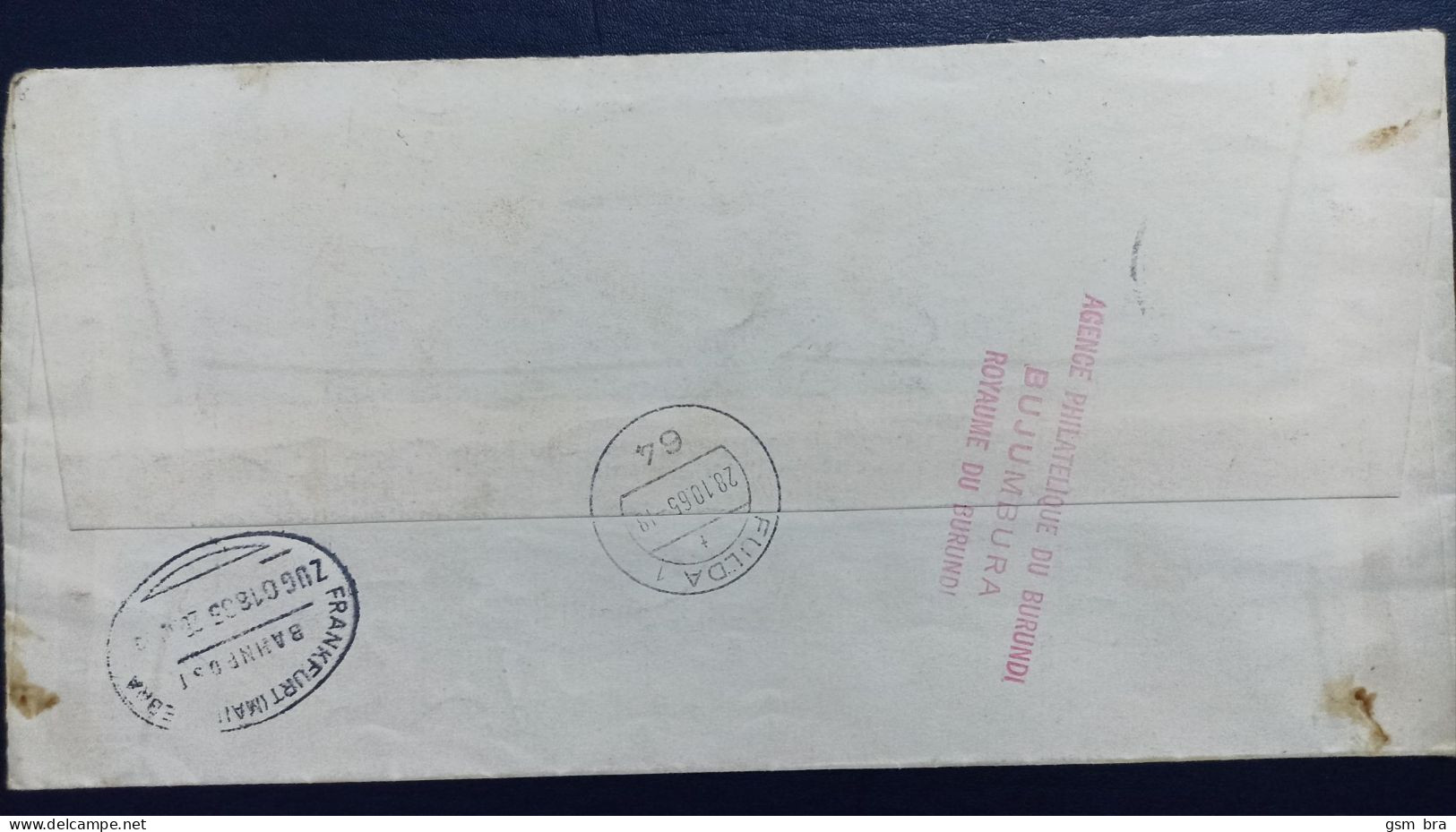 Burundi 1965: Letter Circulated To Germany. Customs, Dance, Folklore, Musical Instruments. (unusual Route) - Lettres & Documents