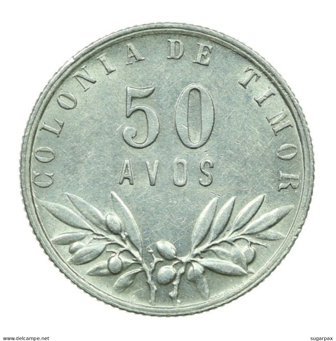 TIMOR - 50 Avos - 1945 - KM 7 - A.G. 03.01 - SILVER - PORTUGUESE COLONY - Timor