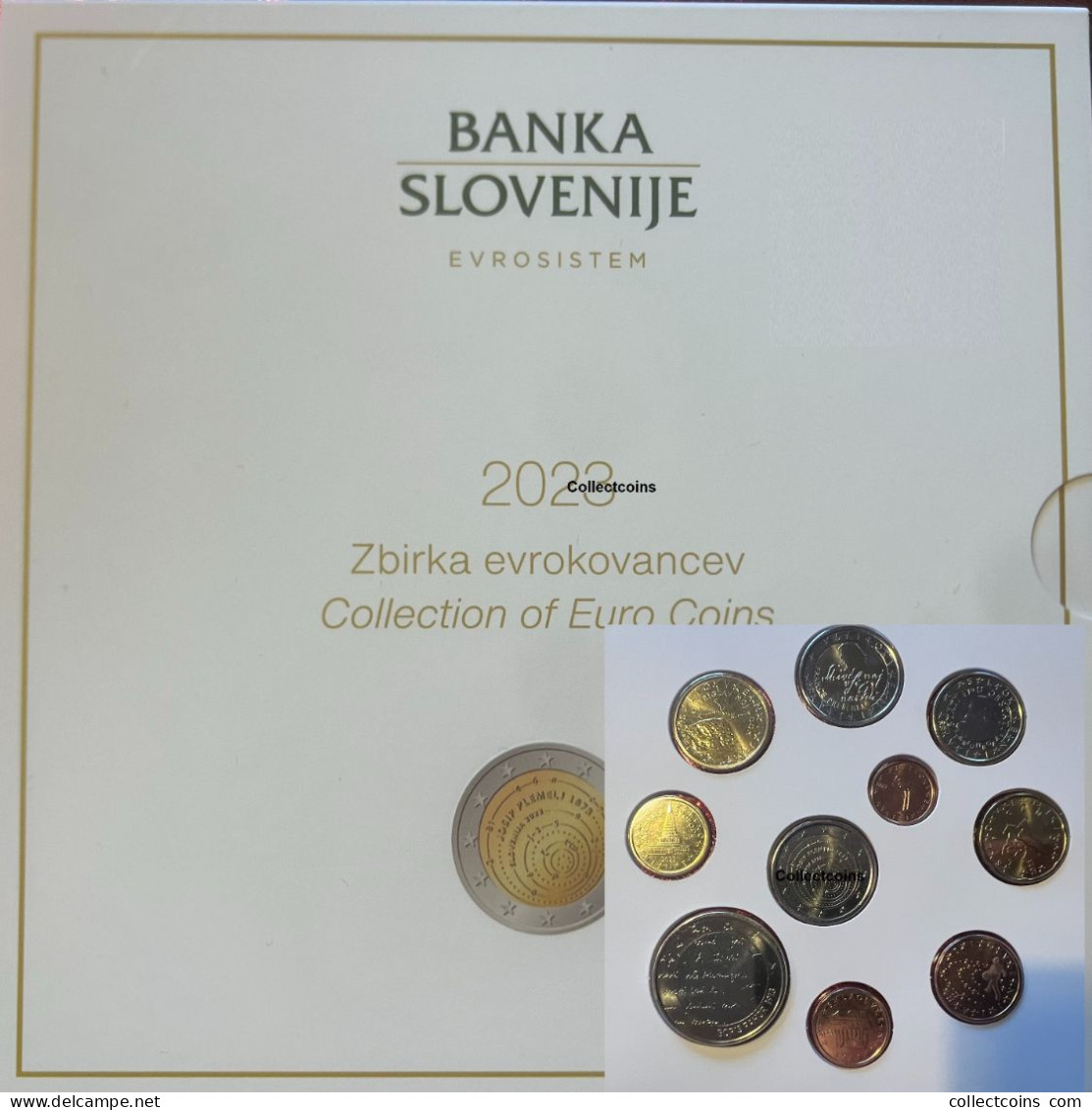 Slovenie BU Set 2023 1 Cent T/m 2 Euro + 2 Euro Josip Plemelj + 3 Euro Slovenia Slowenien Kms Coffret BU - Slovenië