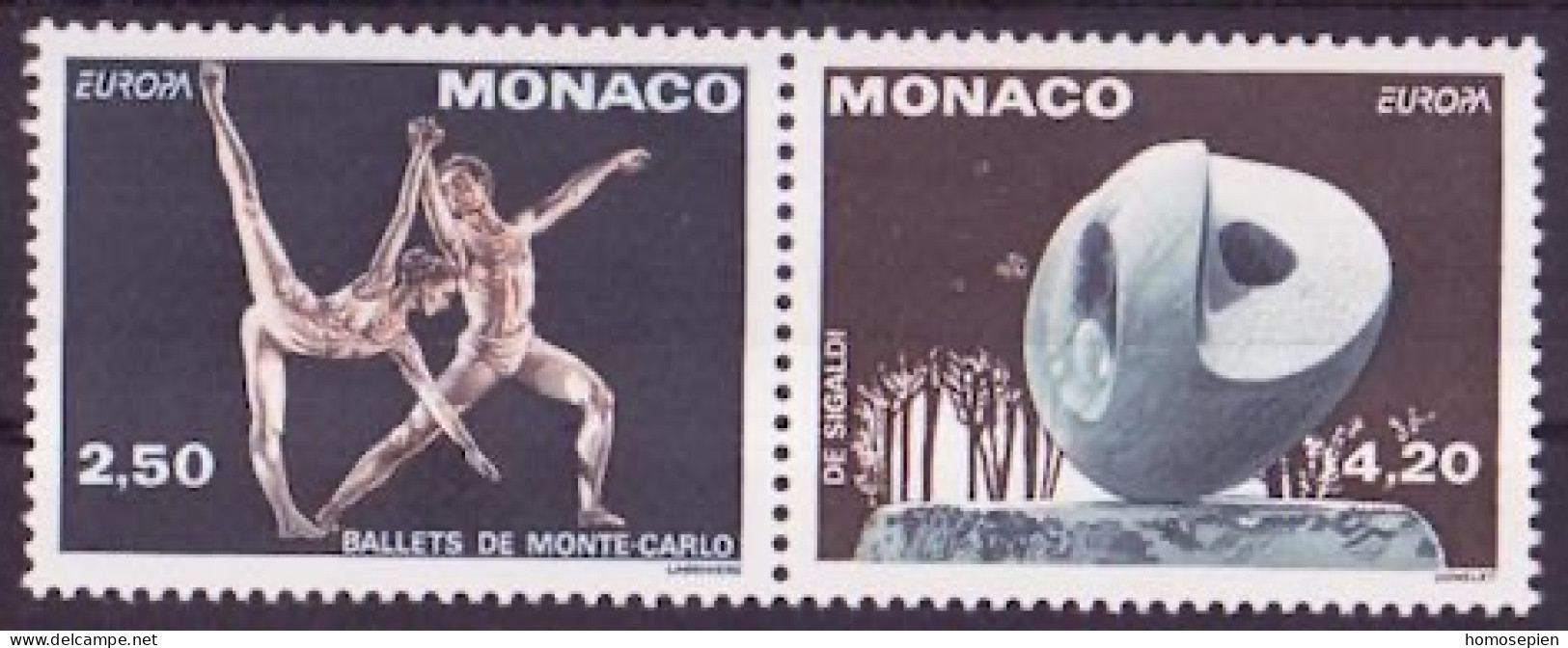 Europa CEPT 1993 Monaco Y&T N°1875a à 1876a - Michel N°2120C à 2121C ***- K13*12,5 - Se Tenant - 1993