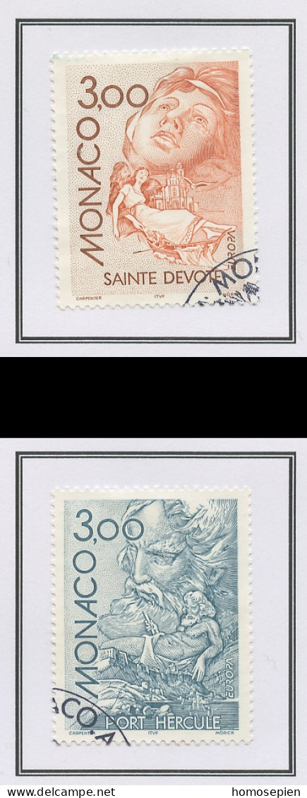Monaco 1997 Y&T N°2104 à 2105 - Michel N°2355 à 2356 (o) - EUROPA - Usati