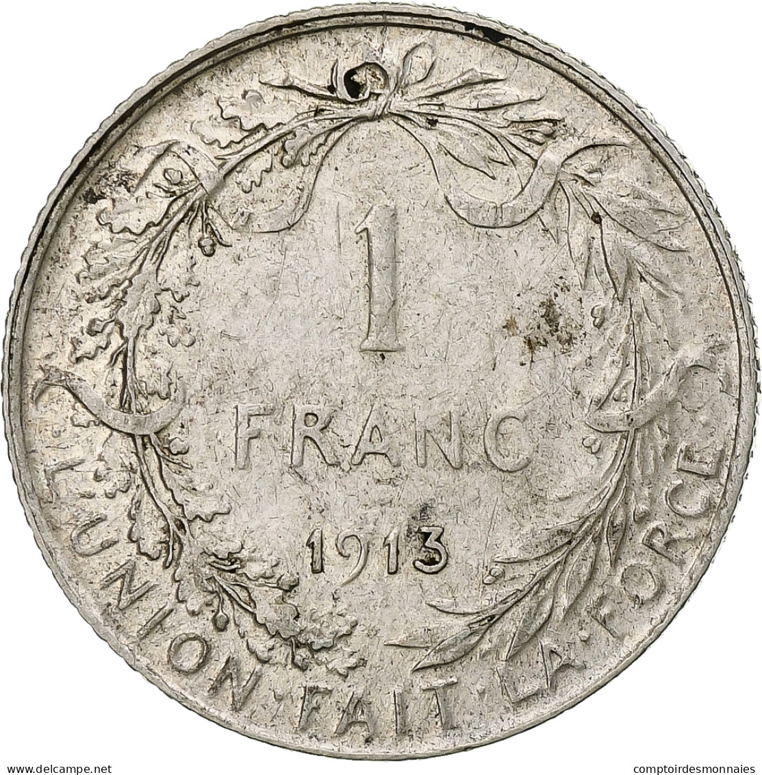 Monnaie, Belgique, Franc, 1913, TB+, Argent, KM:72 - 1 Franc