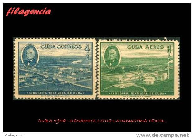 CUBA MINT. 1958-02 DESARROLLO DE LA INDUSTRIA TEXTIL EN CUBA - Nuevos