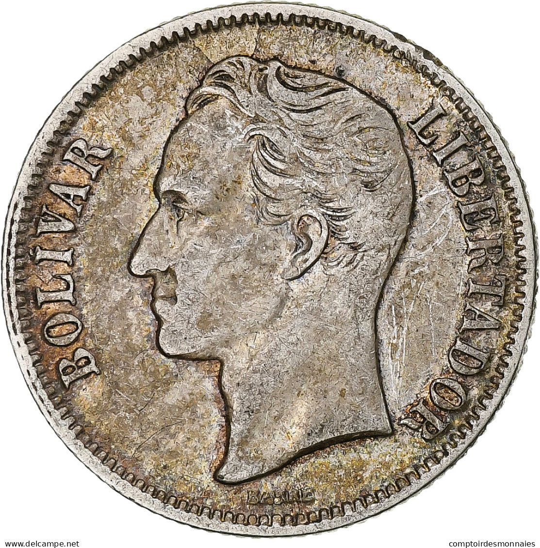 Monnaie, Venezuela, Bolivar, 1954, Philadelphie, TTB, Argent, KM:37 - Venezuela