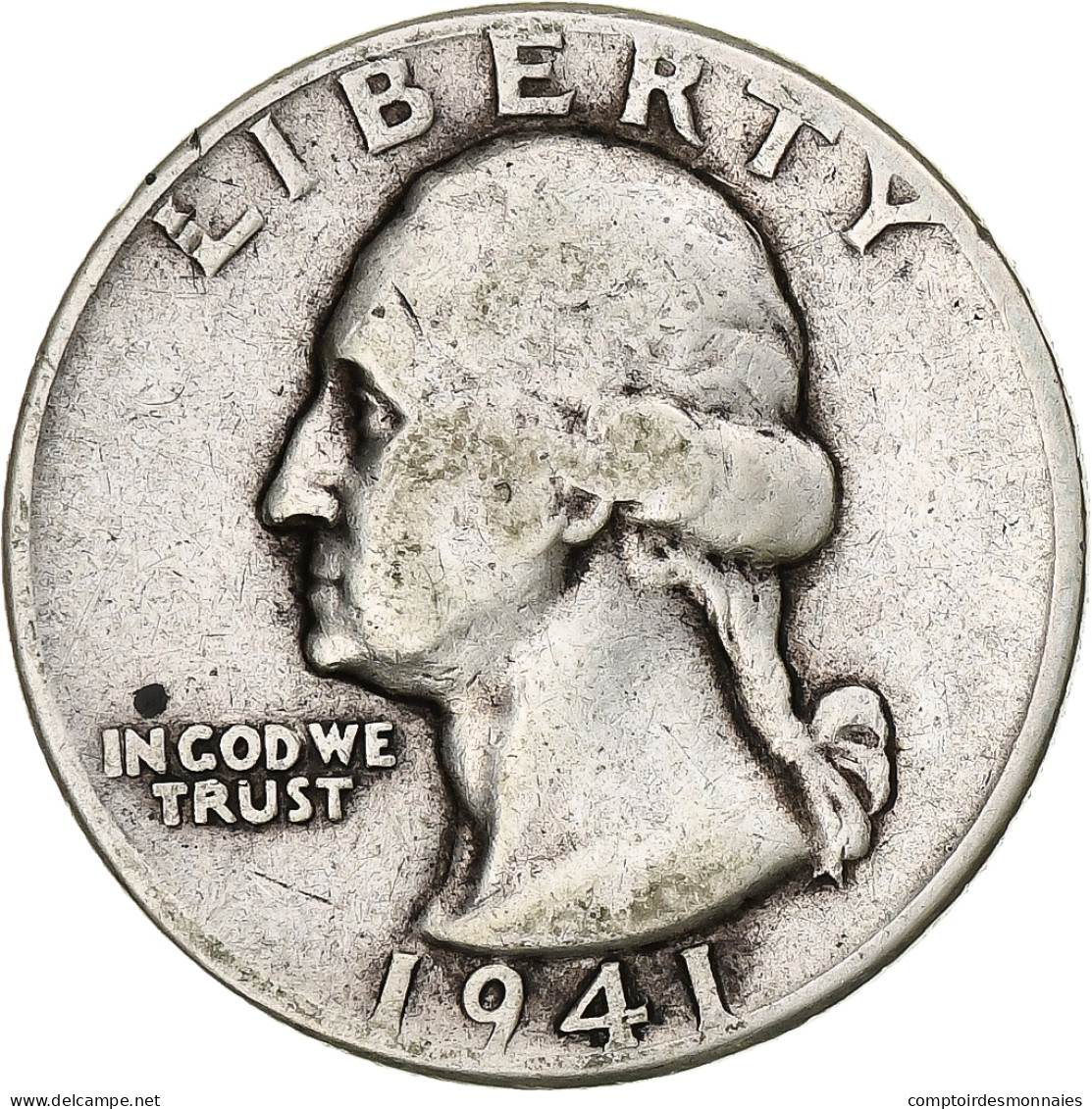 Monnaie, États-Unis, Washington Quarter, Quarter, 1941, U.S. Mint - 1932-1998: Washington