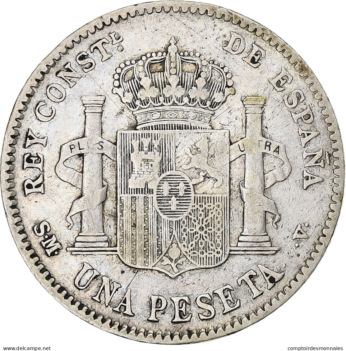 Monnaie, Espagne, Alfonso XIII, Peseta, 1903, Madrid, TB+, Argent, KM:721 - Prove & Monete Ribattute