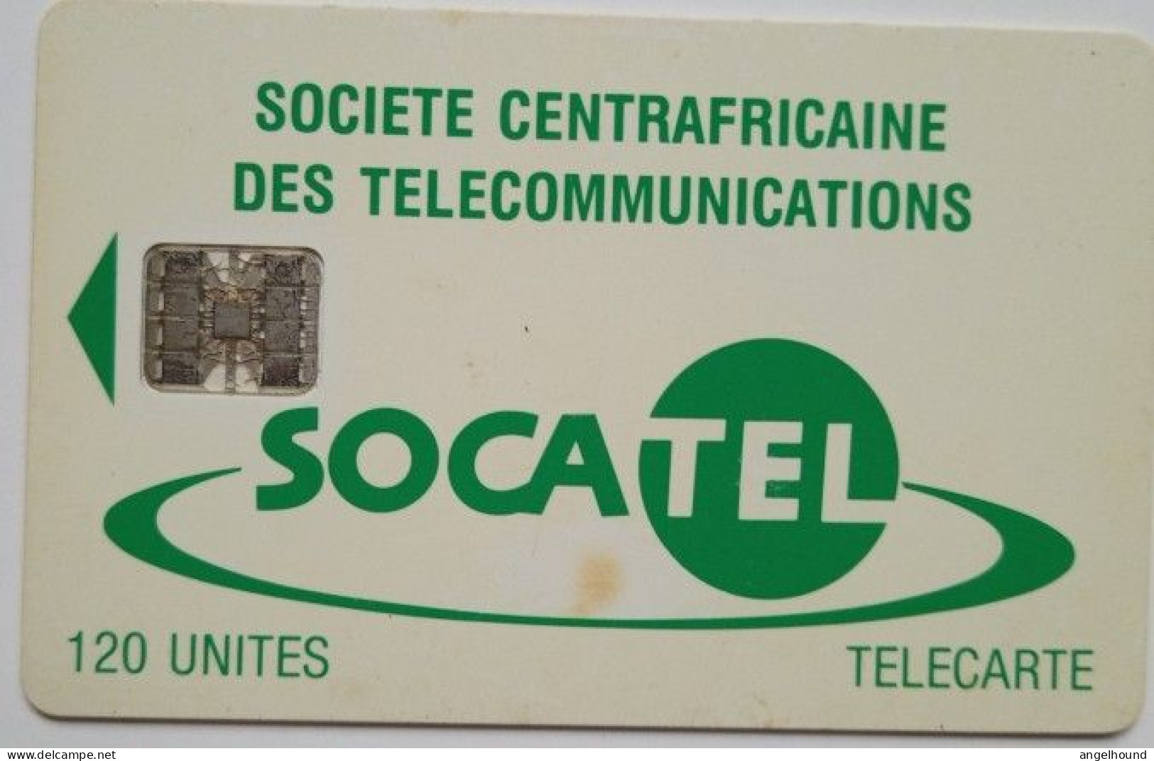 Central African Republic SOCATEL 120 Units - Logo Green - Centrafricaine (République)