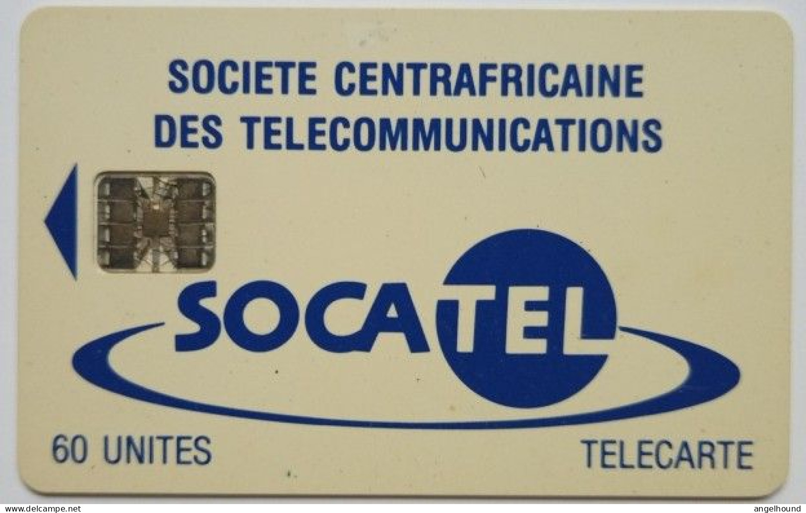 Central African Republic SOCATEL 60 Units - Logo Blue - Central African Republic