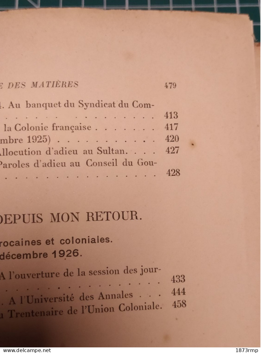 LYAUTEY, LETTRES DU SUD DE MADAGASCAR ET PAROLES D'ACTION