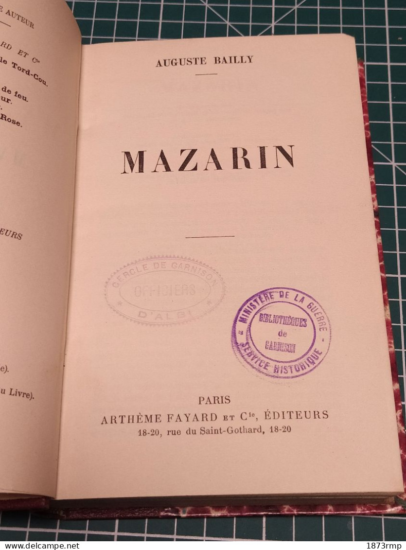 MAZARIN, AUGUSTE BAILLY - Français