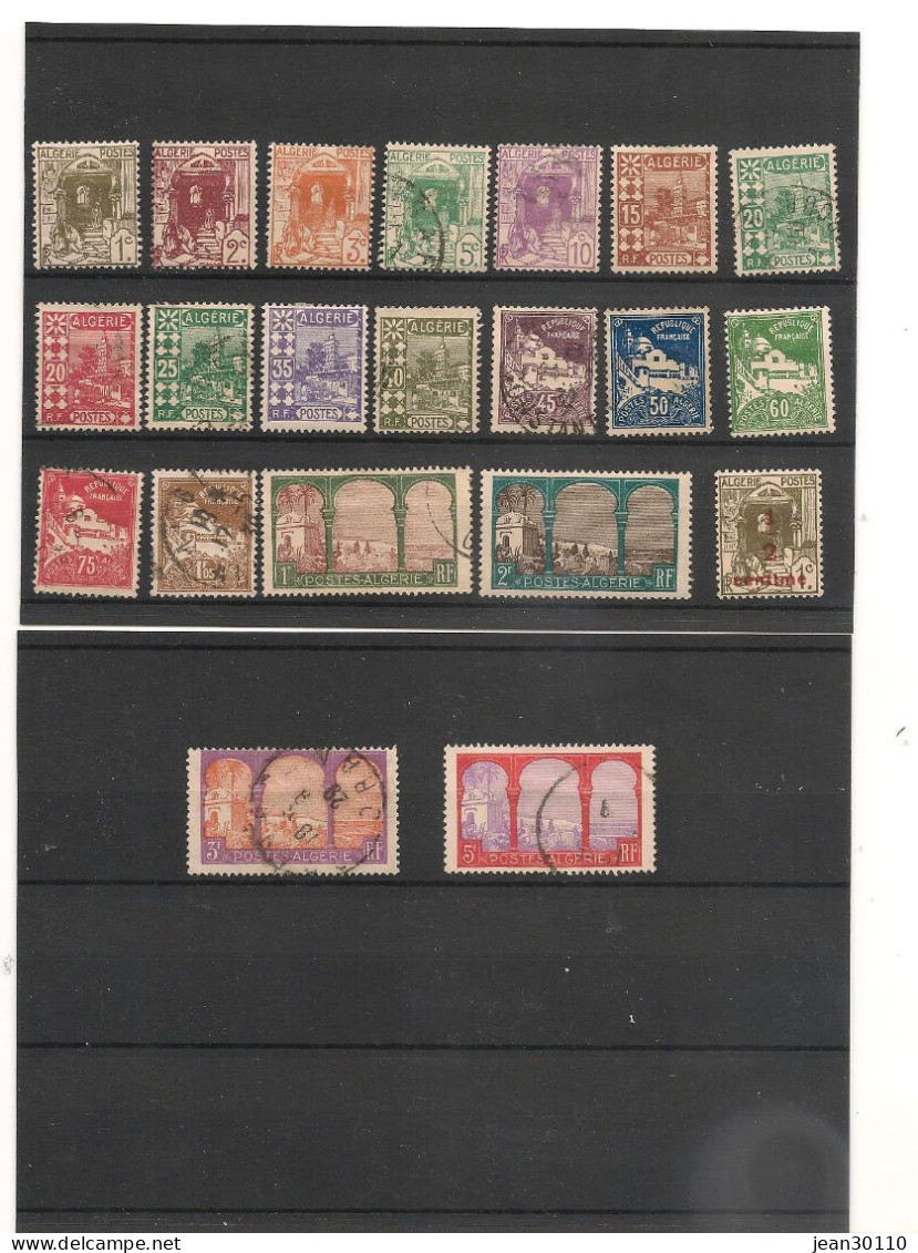 ALGÉRIE 1926 Y/T : 34/37 * Et Oblitérés  Cote : 15,00 €+ - Oblitérés