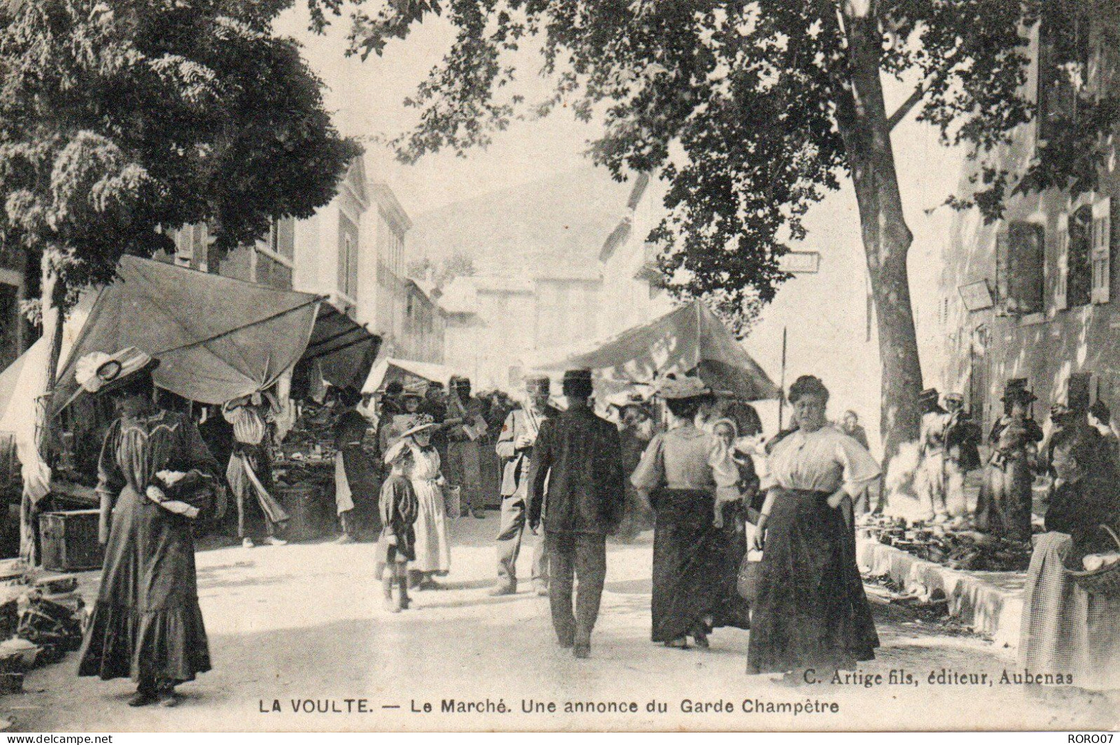 07 Ardèche Très Beau Plan La VOULTE SUR RHONE Le Marché - La Voulte-sur-Rhône