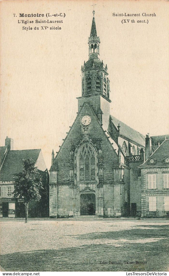 FRANCE - Montoire - L'église Saint Laurent - Style Du XVè Siècle - Carte Postale Ancienne - Montoire-sur-le-Loir
