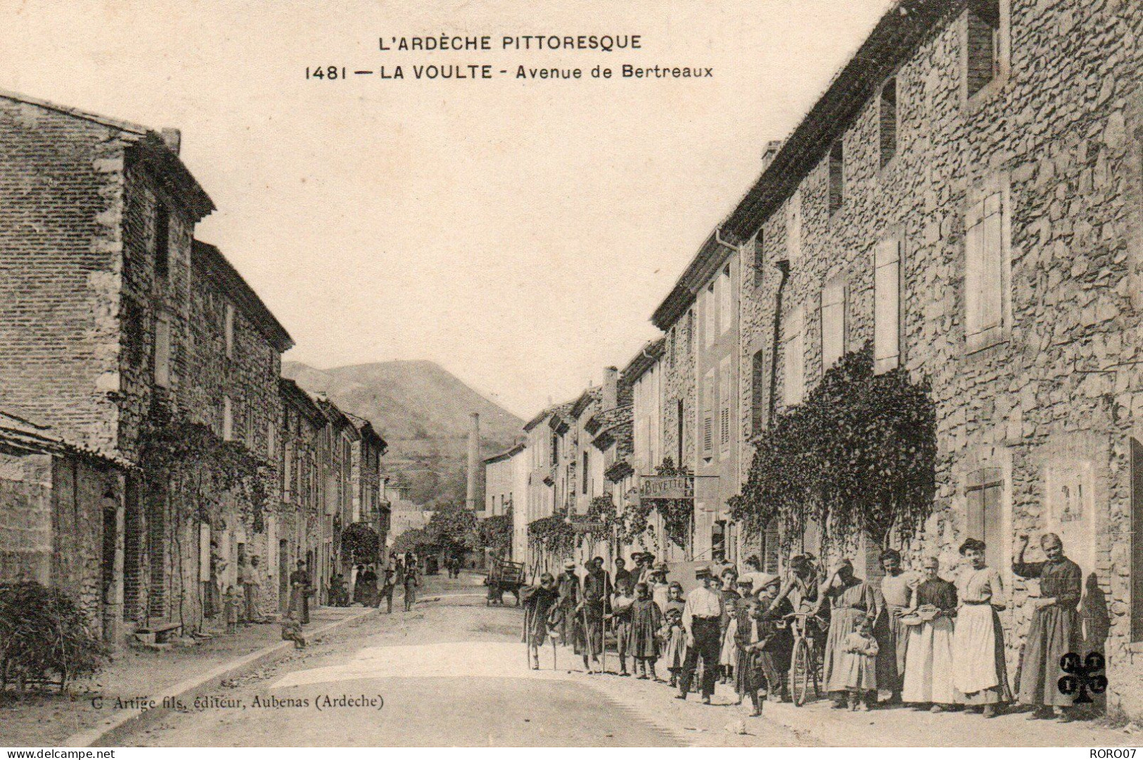 07 Ardèche Très Beau Plan La VOULTE SUR RHONE Avenue De Bertreaux - La Voulte-sur-Rhône